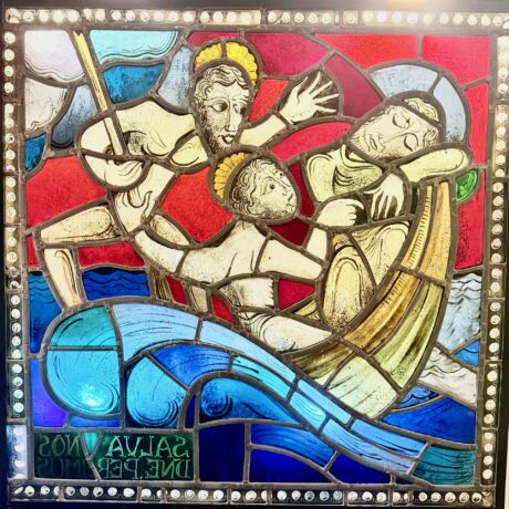 Fray Arnaldo Marcolino Maas Stained Glass Panel