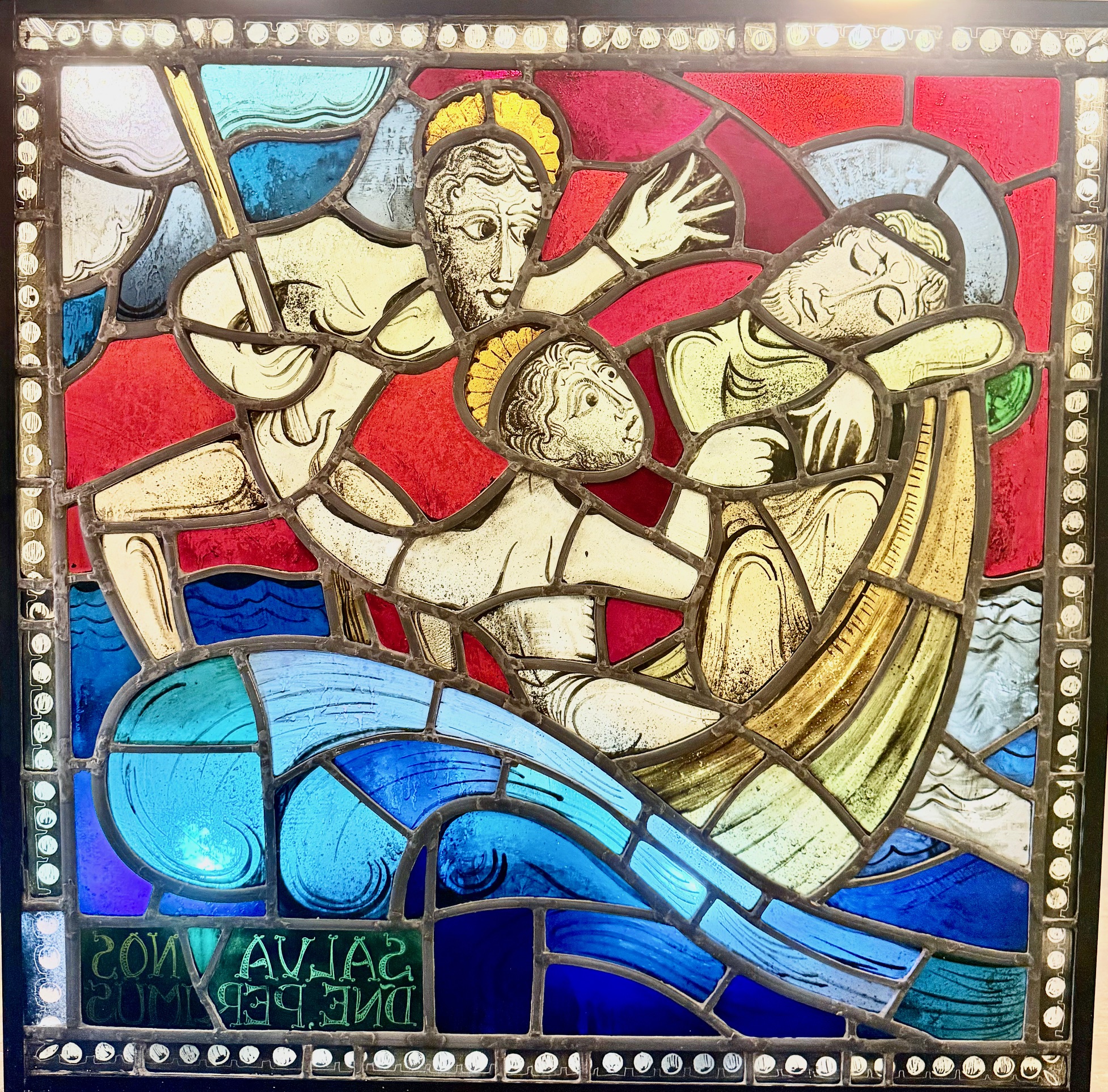 Fray Arnaldo Marcolino Maas Stained Glass Panel