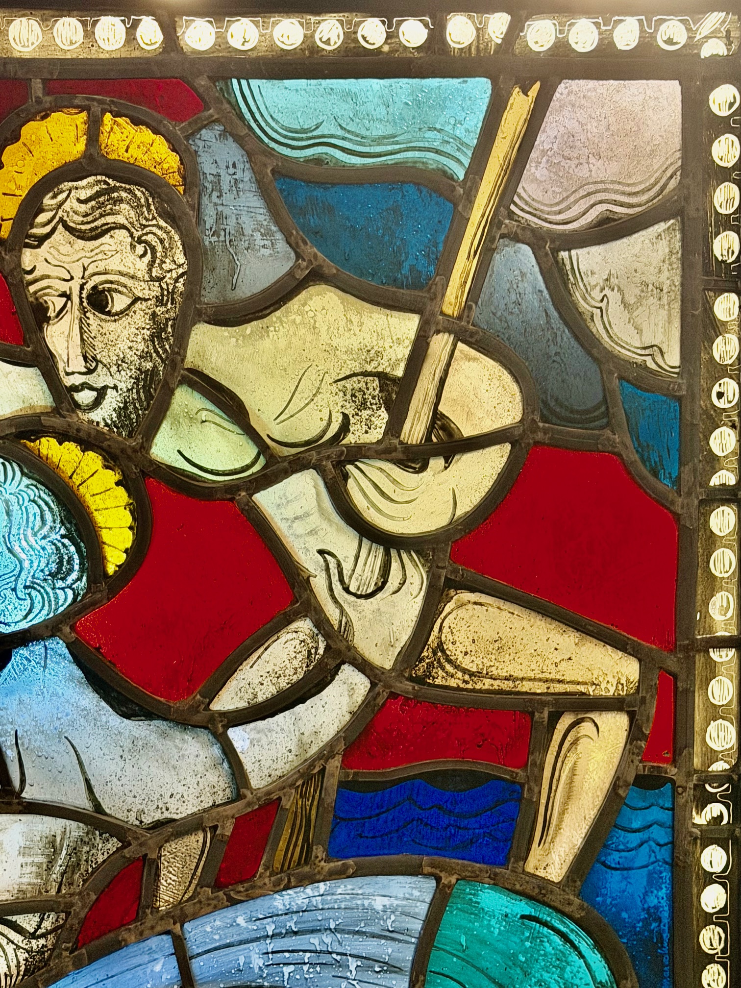 Fray Arnaldo Marcolino Maas Stained Glass Panel, grandview