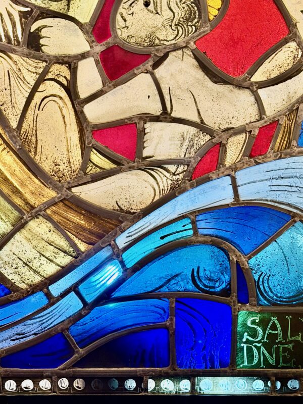 Fray Arnaldo Marcolino Maas Stained Glass Panel, for sale