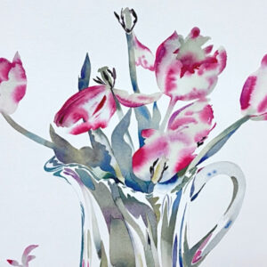 Susan Van Campen Pitcher of Tulips