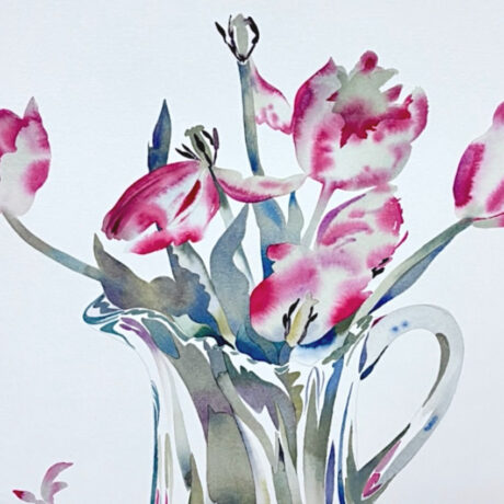 Susan Van Campen Pitcher of Tulips