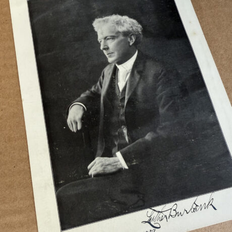 1909 Luther Burbank Signed Book Portrait grandview store buy