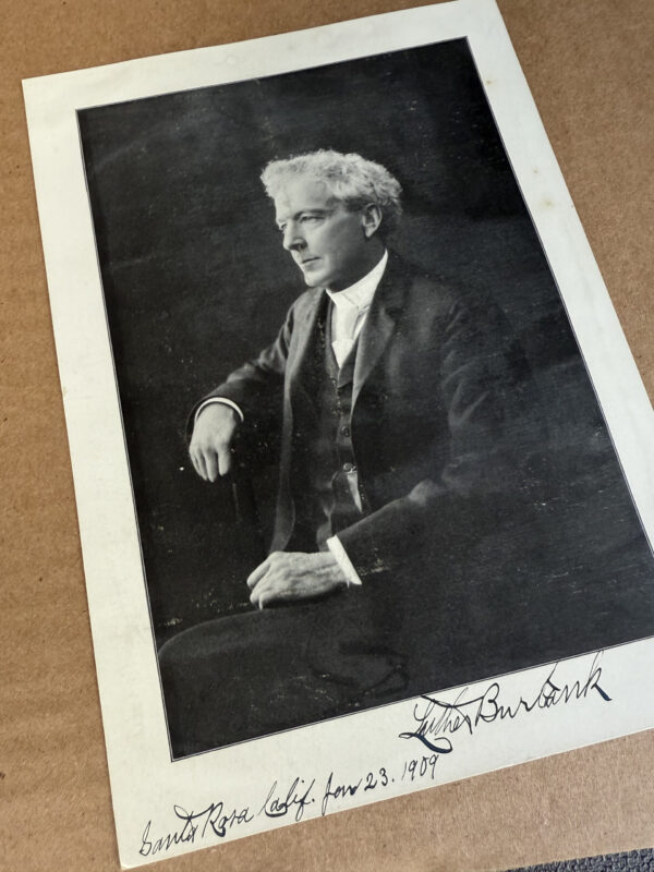 1909 Luther Burbank Signed Book Portrait grandview store buy