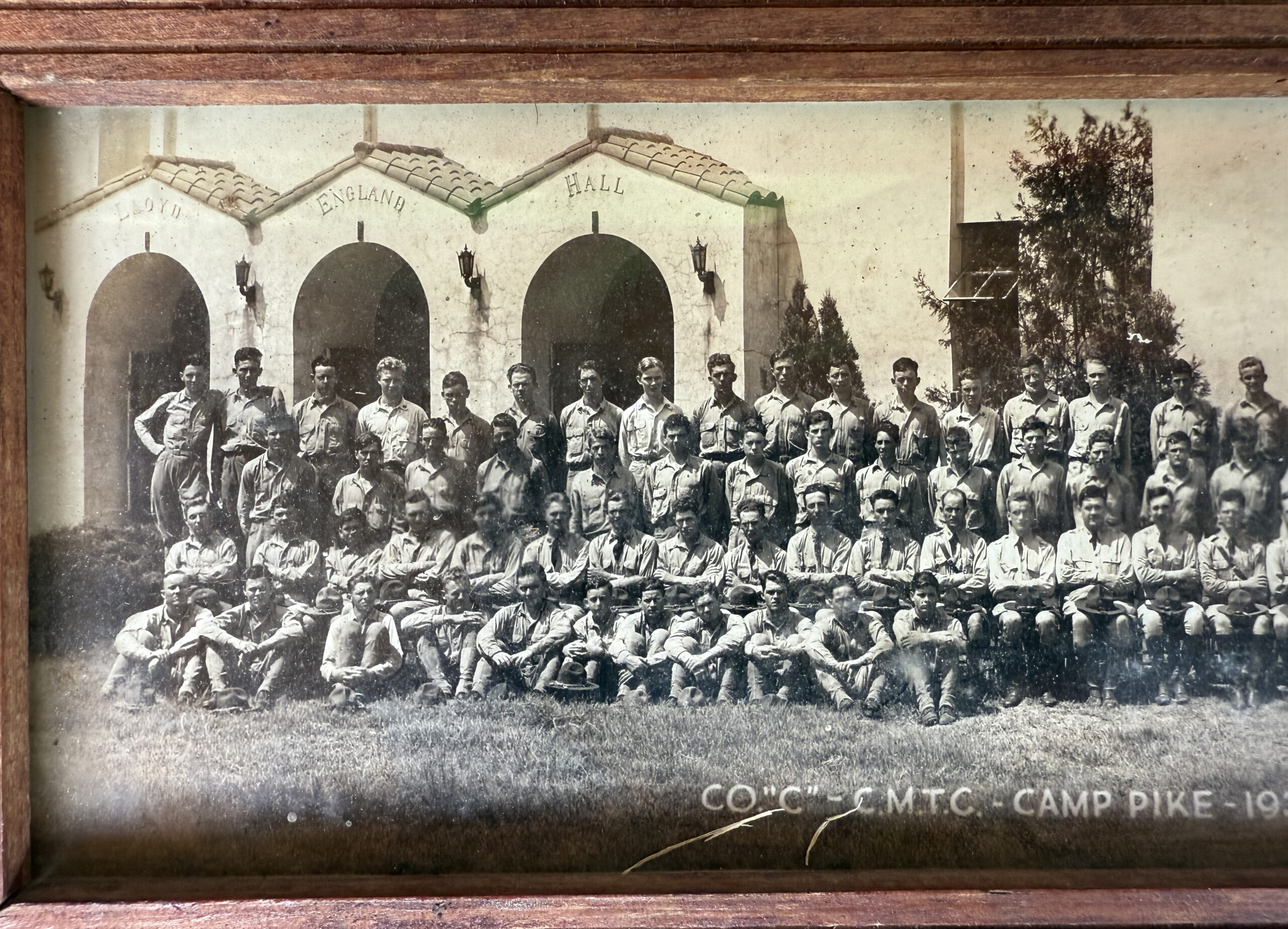 Military Training Photo, Camp Pike 1937 Photo, Grandview Store antiques