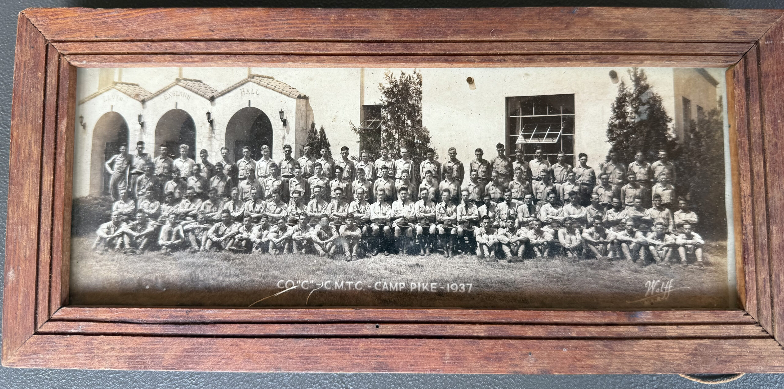 Military Training Photo, Camp Pike 1937 Photo, Grandview Store